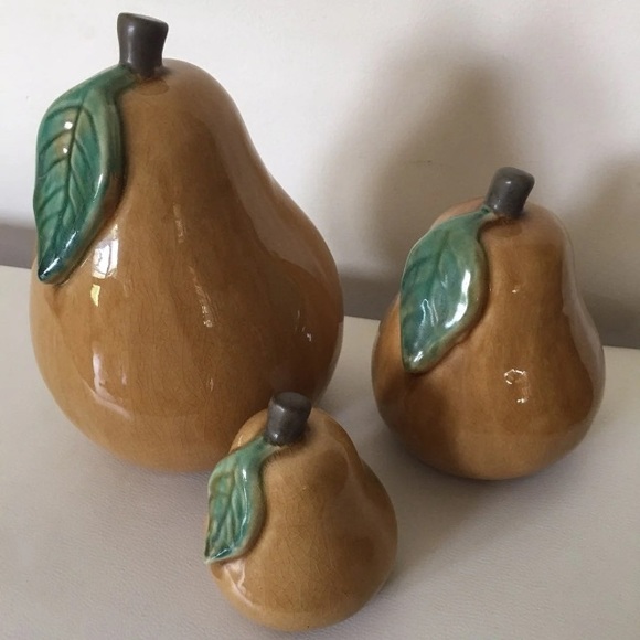 Ceramic Pears (Set of 3) - IMAX - Picture 2 of 11